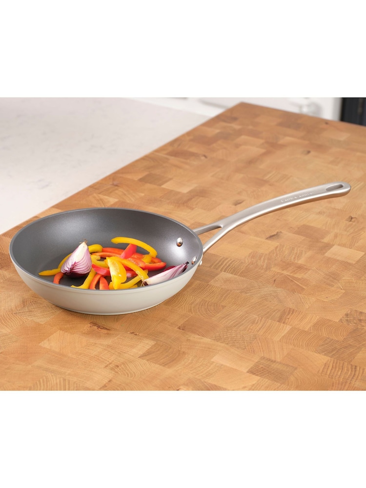 Laura Ashley Dark Dove Grey 20cm Superior Non Stick Frying Pan - Image 1 of 4