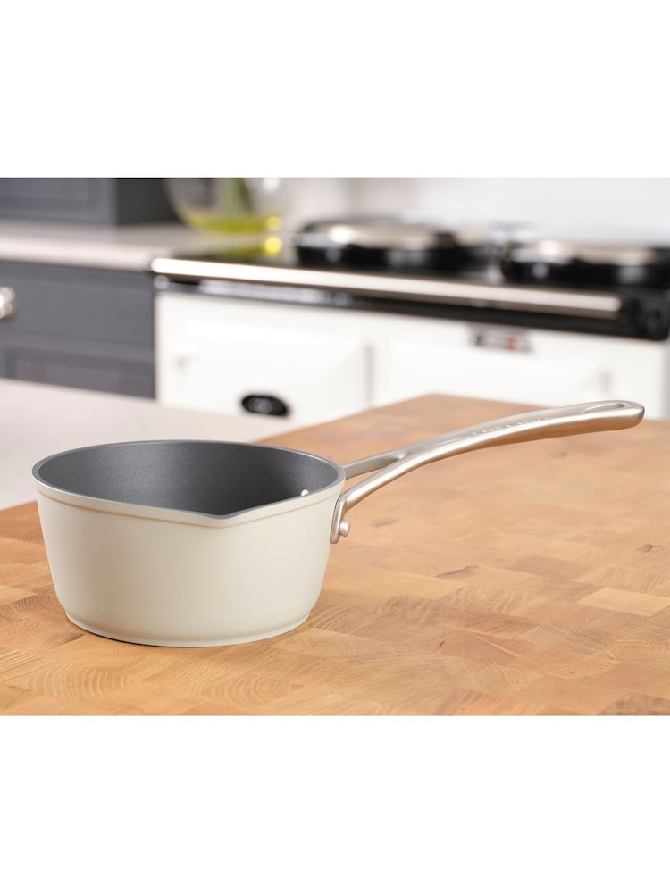 Laura Ashley Sage Leaf 16cm Superior Non Stick Milk Pan - Image 1 of 4