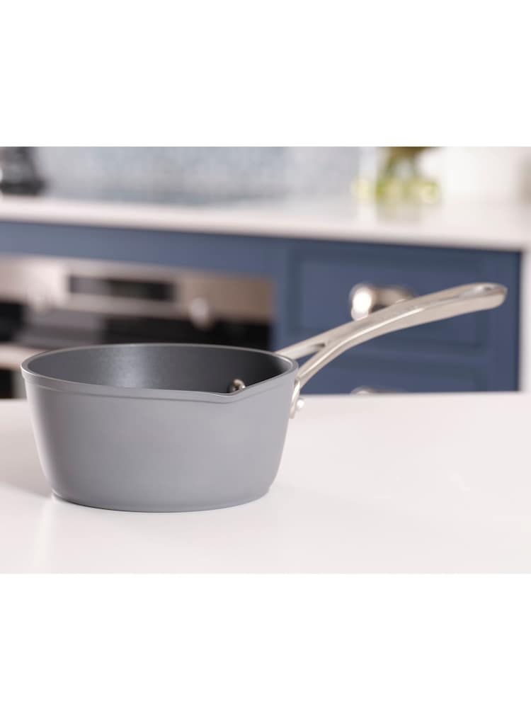 Laura Ashley Dark Slate 16cm Superior Non Stick Milk Pan - Image 1 of 4