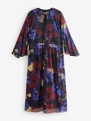 Joanna Hope Printed Maxi Black Dress - Image 6 of 6