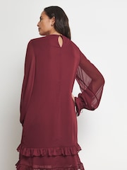 Joanna Hope Red Tie Sleeve Dress - Image 2 of 5
