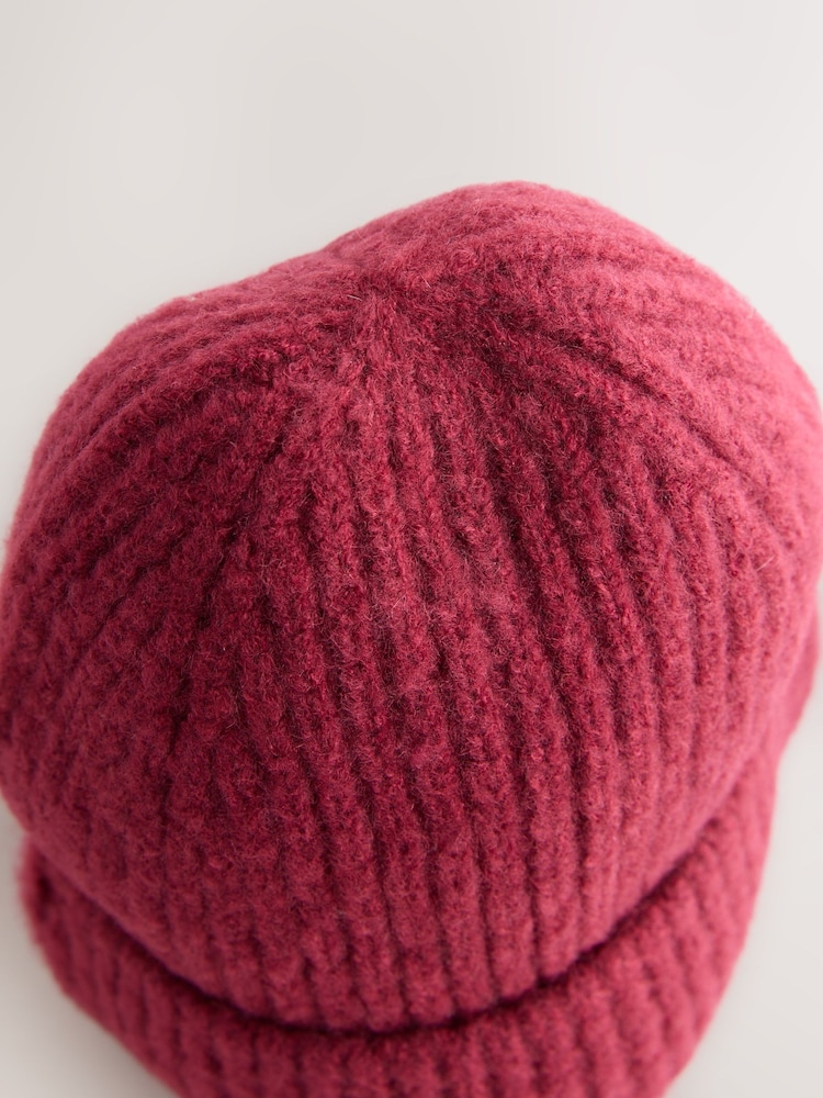 Burgundy Red Fluffy Beanie (1-16yrs) - Image 4 of 4 Burgundy Red Fluffy Beanie (1-16yrs) - Image 4 of 4