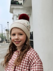 Burgundy Red Beanie And Snoods Set (1-16yrs) - Image 2 of 9