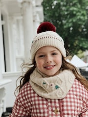 Burgundy Red Beanie And Snoods Set (1-16yrs) - Image 5 of 9