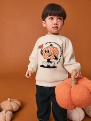 Ecru Pumpkin - Halloween Sweatshirt (3mths-7yrs) - Imagen 1 de 10