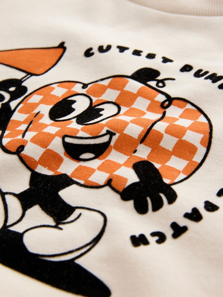 Ecru Pumpkin - Halloween Sweatshirt (3mths-7yrs) - Imagen 10 de 10
