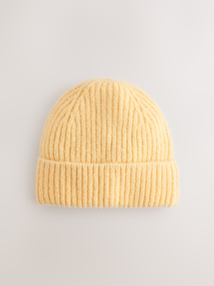 Lemon Yellow Fluffy Beanie (1-16yrs) - Image 1 of 3