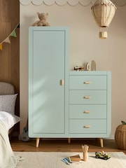 Sage Green Kids Alix 4 Drawer Tall Chest Of Drawers - Image 1 of 10