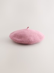 Pink Beret Hat (3mths-16yrs) - Image 1 of 3