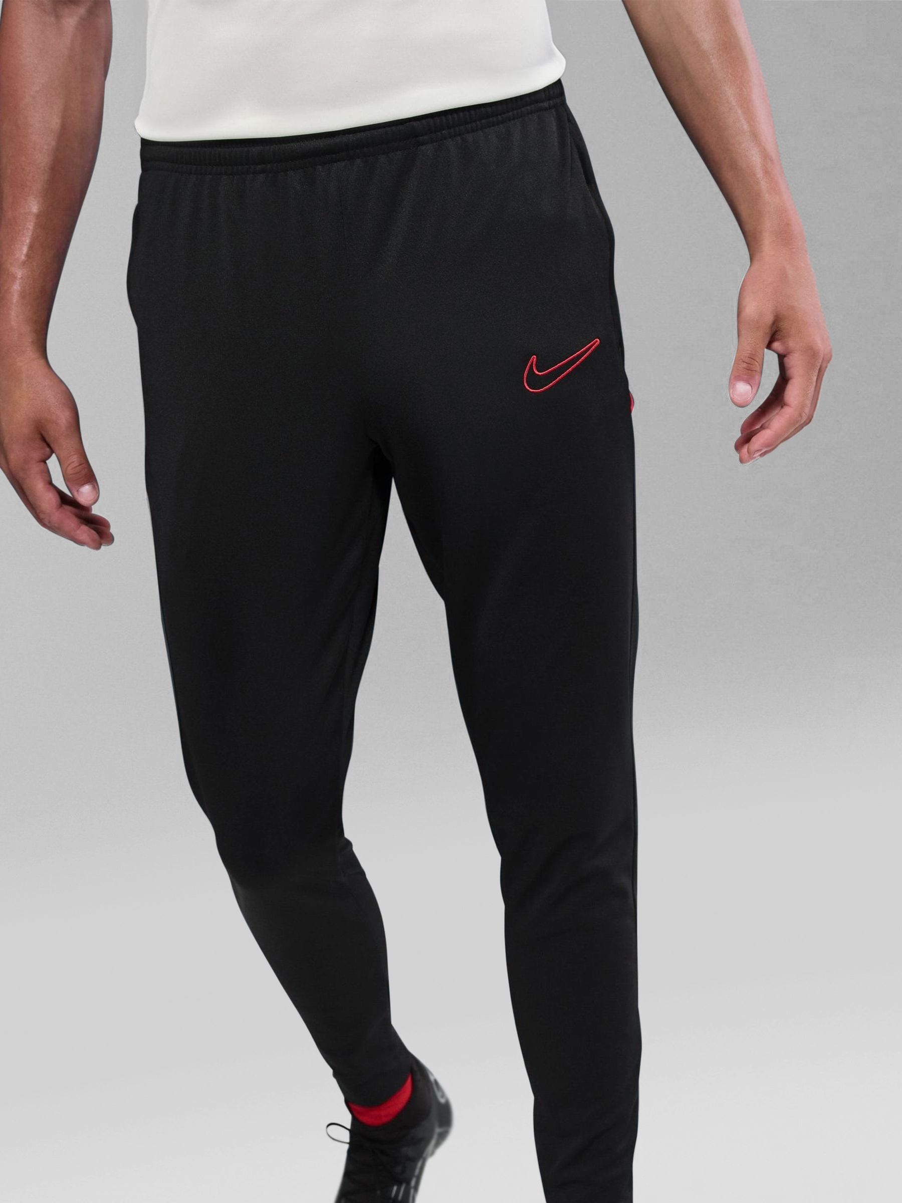 nike black and red joggers