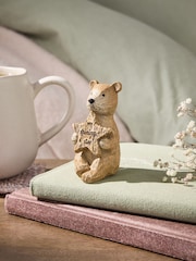 Natural Extra Small Bertie The Bear Shining Star Ornament - Image 1 of 2