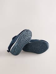 Navy Blue Touch Fastening First Walker Trainers - Image 4 of 5
