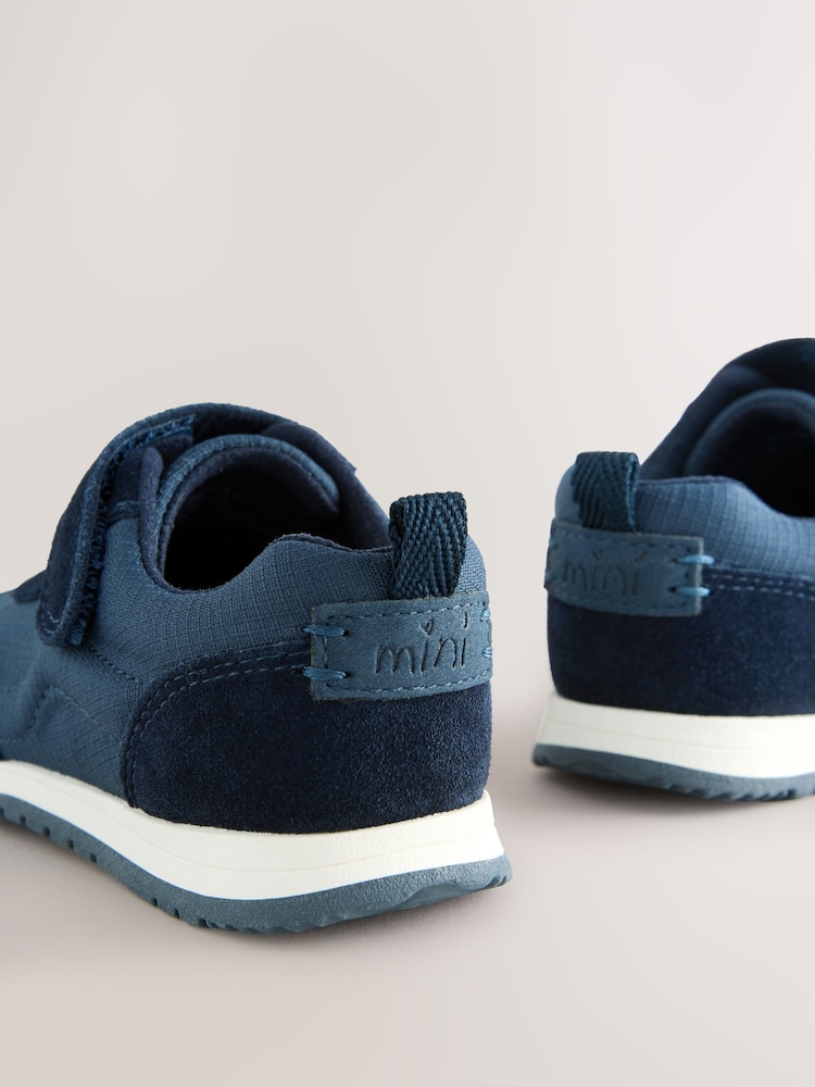 Navy Blue Touch Fastening First Walker Trainers - Image 5 of 5