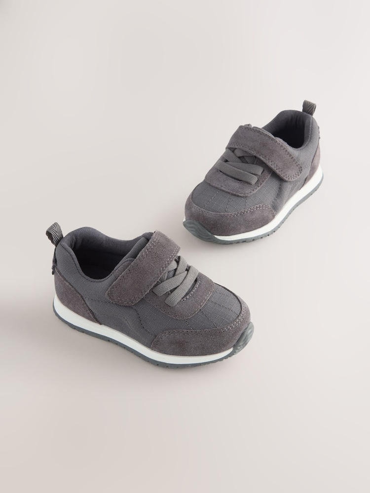Grey Touch Fastening First Walker Trainers - Image 1 of 5