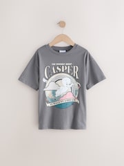 Grey Casper the Ghost Oversized License Graphic Print 100% Cotton T-Shirt (3-16yrs) - Image 1 of 4