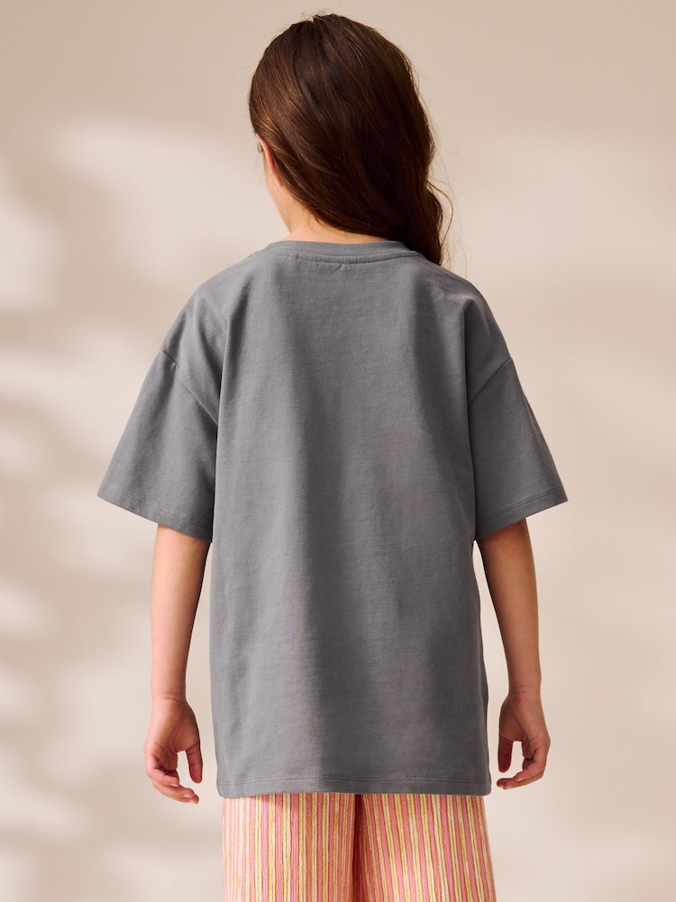 Grey Casper the Ghost Oversized License Graphic Print 100% Cotton T-Shirt (3-16yrs) - Image 3 of 8