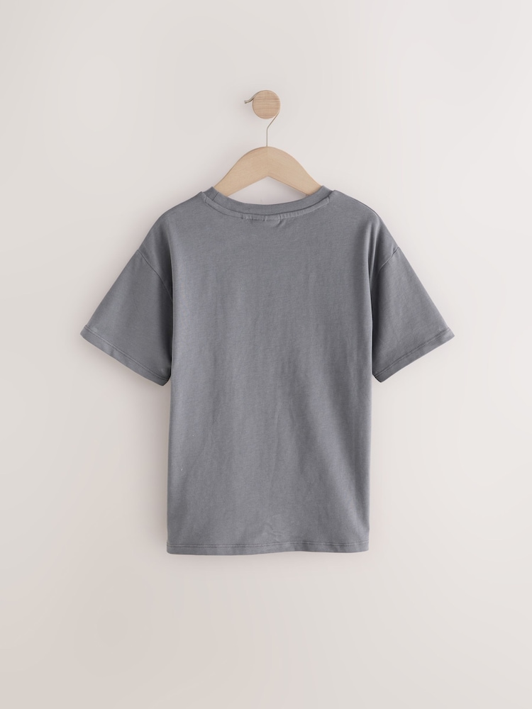 Grey Casper the Ghost Oversized License Graphic Print 100% Cotton T-Shirt (3-16yrs) - Image 6 of 8