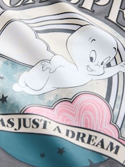 Grey Casper, o Fantasma - Camiseta de algodão de tamanho grande com estampa gráfica de licença 100 (3a16anos) - Imagem 7 de 8
