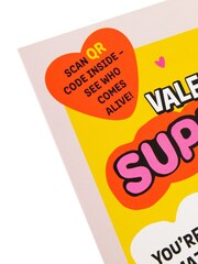 Hallmark Yellow Dopple Gang Super Star Valentines Card - Image 3 of 6