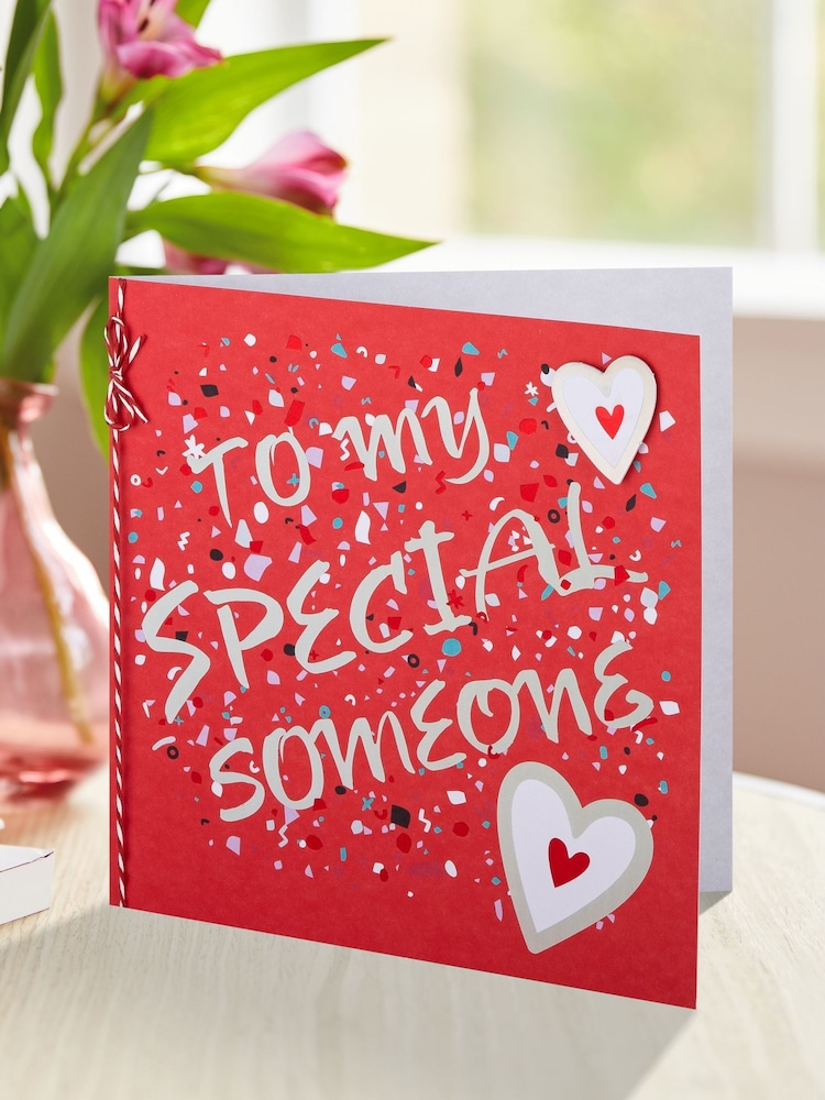 Hallmark Red Someone Special Confetti Valentines Card - Image 1 of 4