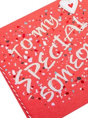 Hallmark Red Someone Special Confetti Valentines Card - Image 4 of 4