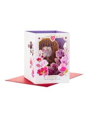 Hallmark Pink 3D and Pop Up Love Birds Valentines Card - Image 2 of 5