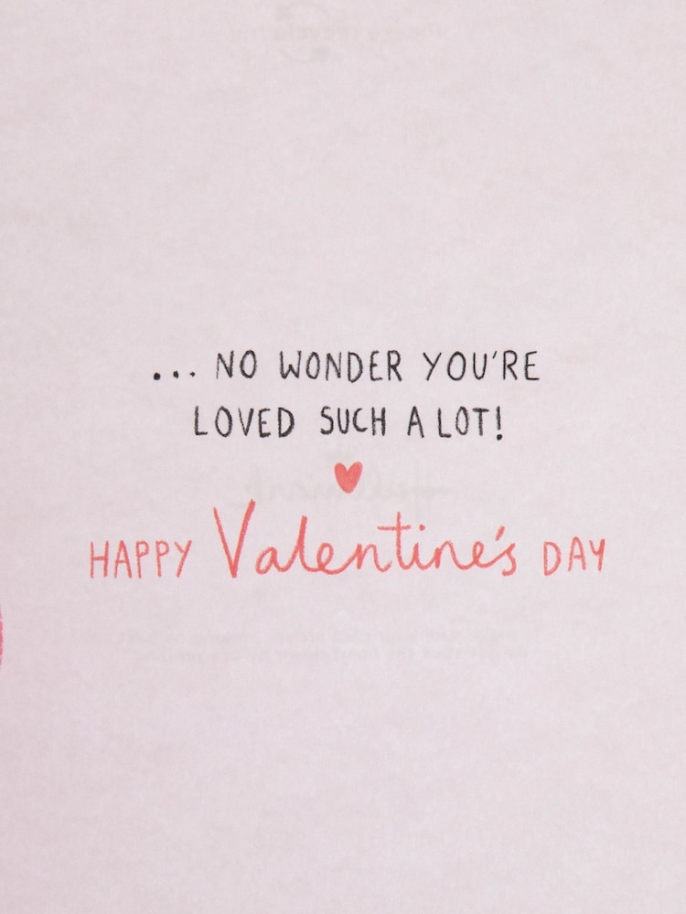 Hallmark Red Cute Rabbit Heart Balloon Valentines Card - Image 6 of 6