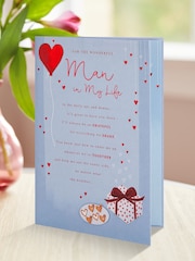 Hallmark Blue The Man in My Life Verse Valentines Card - Image 1 of 4