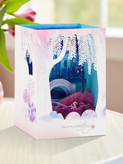 Hallmark Blue 3D & Pop-Up River Scene Valentine's Card - Image 1 of 5