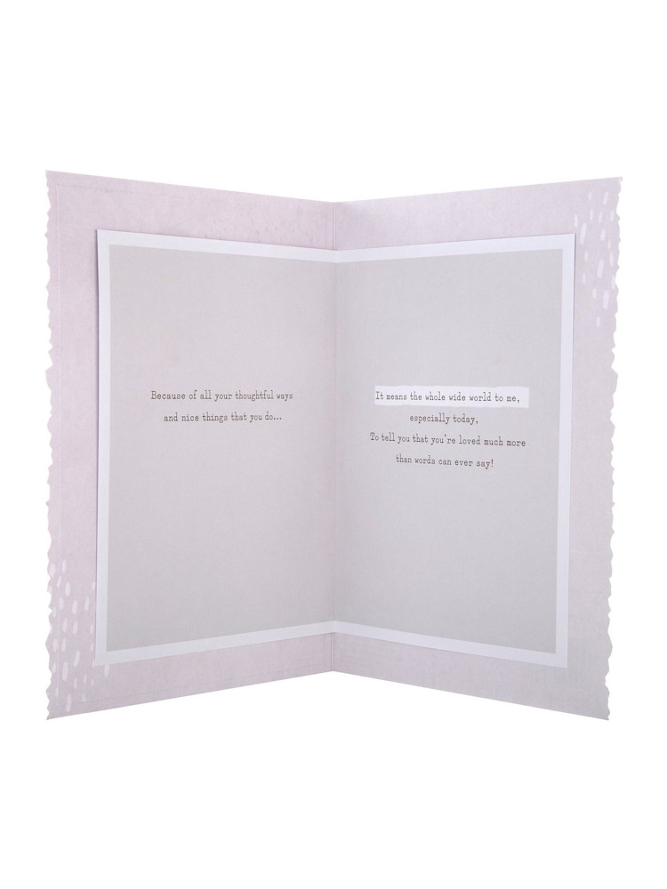 Hallmark Grey One I Love Dog and Balloon Valentines Card - Image 4 of 4