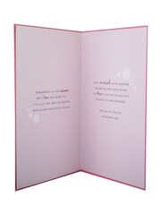 Hallmark Pink Wife Flowers & Hearts Laser-cut Valentine's Card - Image 4 of 4
