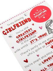 Hallmark Red Girlfriend Funny Cartoon Valentine's Card - Image 3 of 4