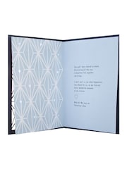 Hallmark Blue Husband Geometric Valentines Card - Image 4 of 5