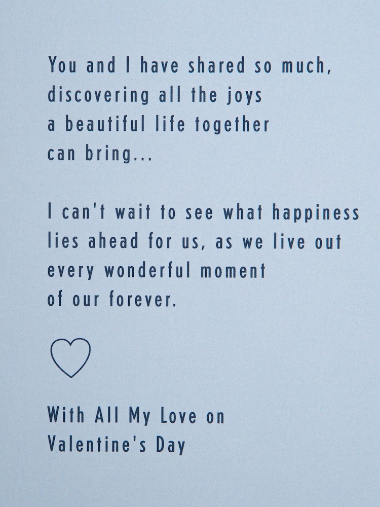 Hallmark Blue Husband Geometric Valentines Card - Image 5 of 5