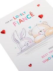 Hallmark White Fiancé Forever Friends Bear Valentine's Card - Image 3 of 4