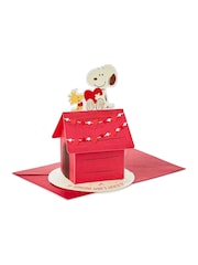Hallmark Red Pop Up PEANUTS Snoopy Valentines Card - Image 2 of 6