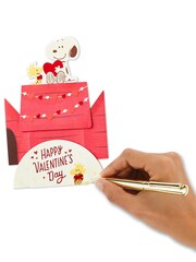 Hallmark Red Pop Up PEANUTS Snoopy Valentines Card - Image 6 of 6