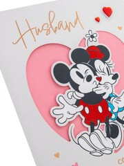 Hallmark Grey Husband Disney Mickey & Minnie Valentines Card - Image 3 of 5
