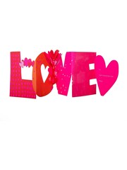 Hallmark Red Pop Up 'Love' Banner Valentines Card - Image 4 of 5