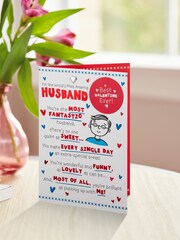 Hallmark Red Husband Funny Cartoon Valentines Card - Image 1 of 4