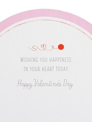 Hallmark Red 3D Pop-Up Musical Snow Globe Valentines Card - Image 5 of 6