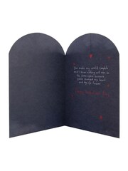 Hallmark Blue One I Love Moon and Back Valentines Card - Image 3 of 5