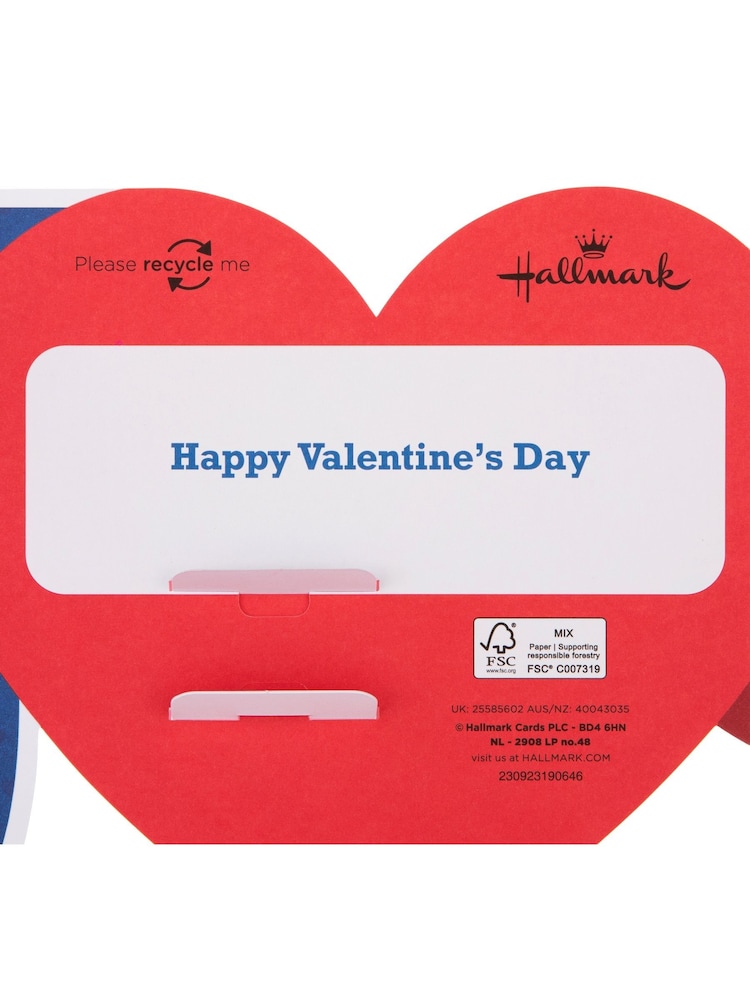 Hallmark Blue Husband 3D Fold Out Banner Valentine's Card - Image 6 of 6