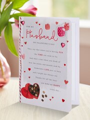 Hallmark Grey Husband Heartfelt Verse Valentines Card - Image 1 of 6