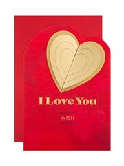 Hallmark Red One I Love 3D Heart Valentine's Card - Image 2 of 5
