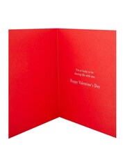 Hallmark White One I Love Embossed Heart Valentines Card - Image 3 of 4
