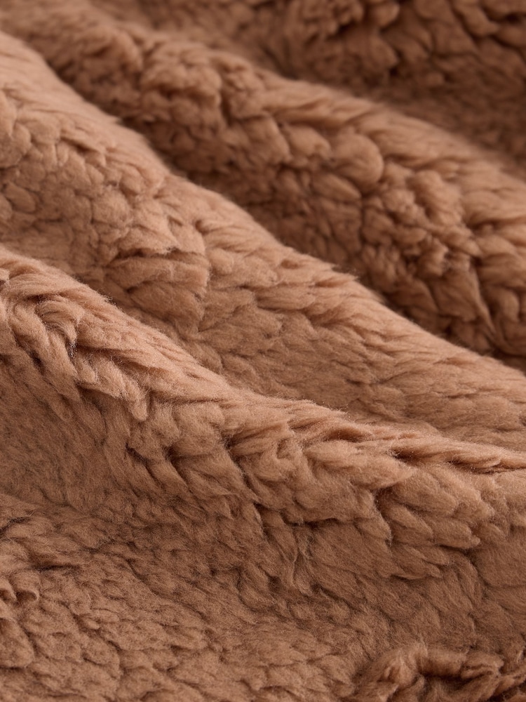 Neutral/Tan Scandi Colorblock Borg Fleece Shacket (3mths-7yrs) - Image 6 of 6