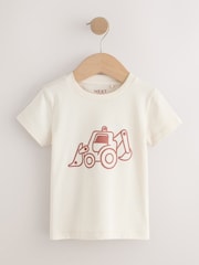 Rust Red Hooded Corduroy Overshirt & T-Shirt Set 2 Piece (3mths-7yrs) - Image 3 of 8