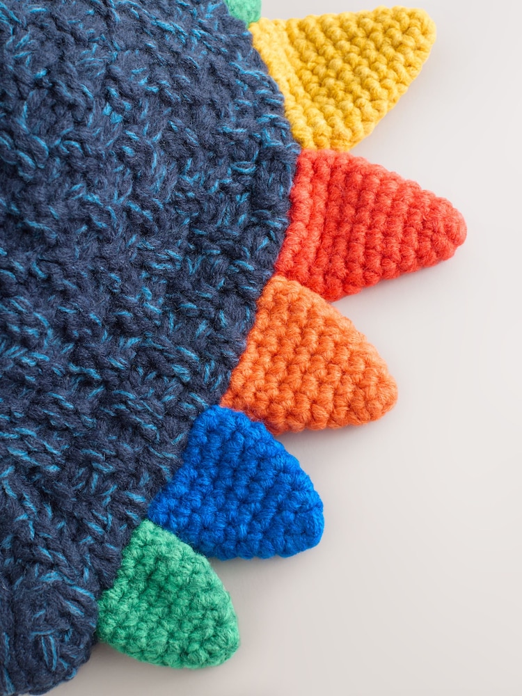 Navy Dino Spike Inca Hat (3mths-10yrs) - Image 2 of 4