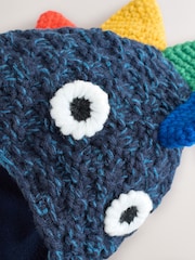 Navy Dino Spike Inca Hat (3mths-10yrs) - Image 3 of 4